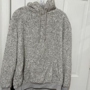 Cozy Gray Hooded Sweater for Men
